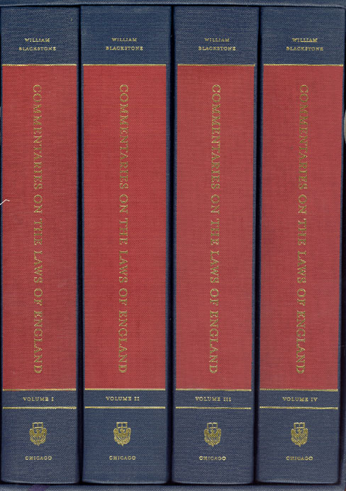 Commentaries On Laws Of England