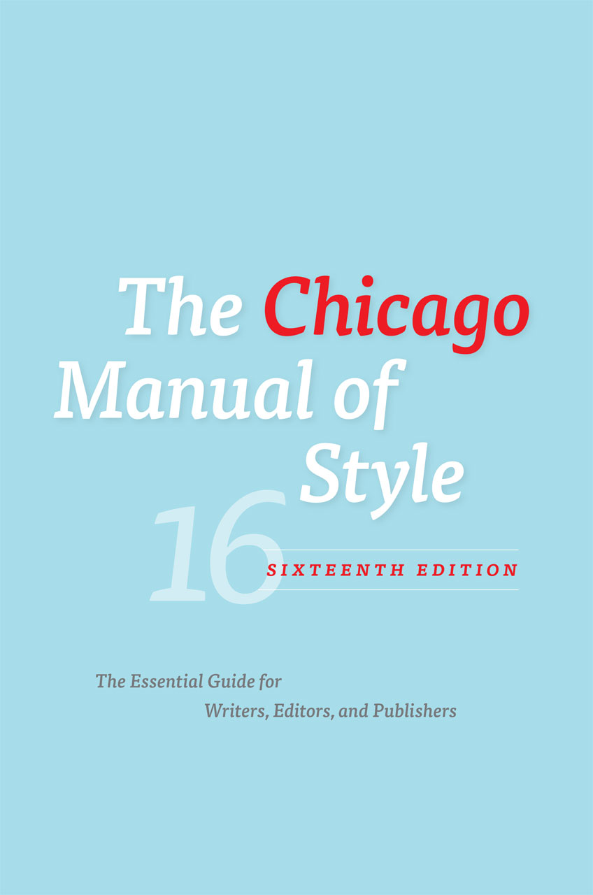 The Chicago Manual of Style University of Chicago Press Staff