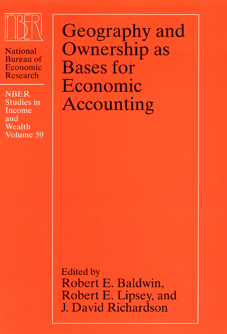 Geography And Ownership As Bases For Economic Accounting National
Bureau Of Economic Research Studies In Income
