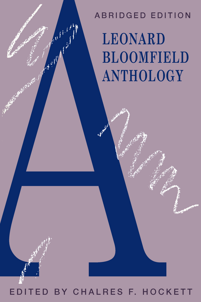 Leonard Bloomfield Anthology
