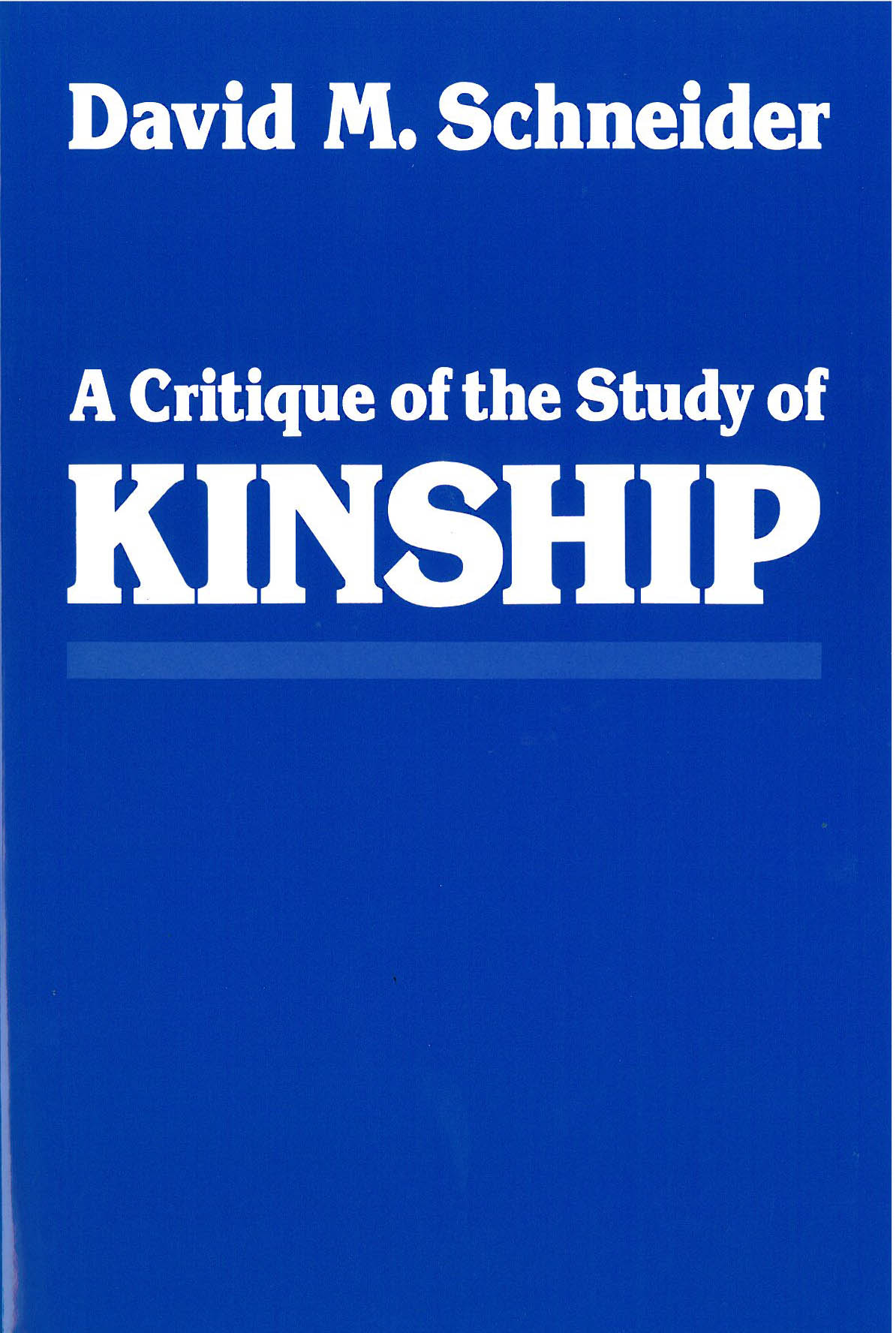 Critique of the Study of Kinship