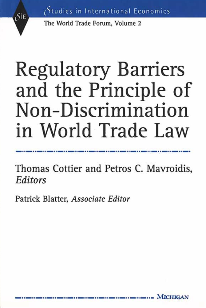 Regulatory Barriers and the Principle of Non-discrimination in