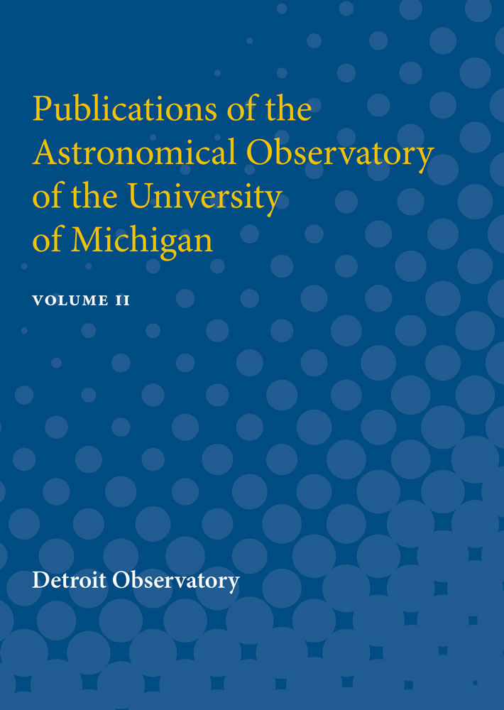 Publications of the Astronomical Observatory of the University
