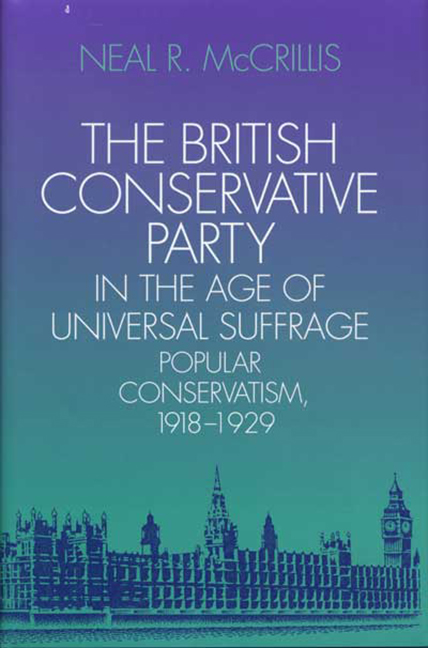 British Conservative Party in the Age of Universal Suffrage