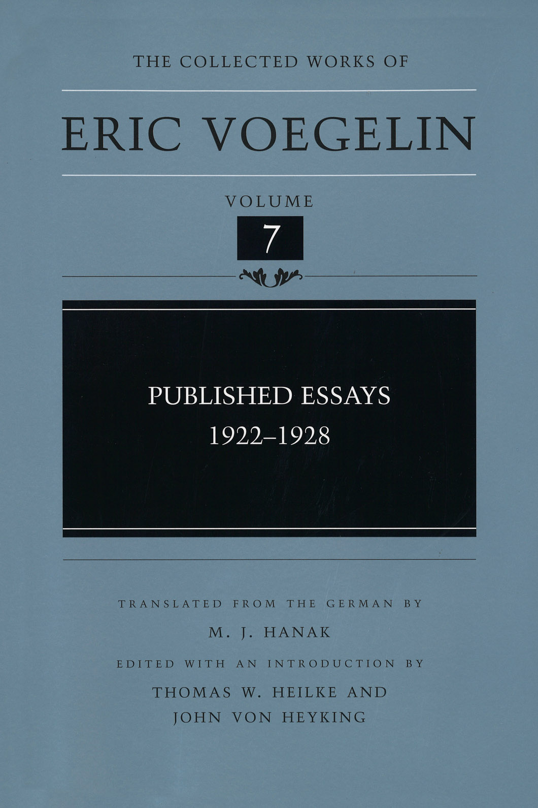 Published Essays, 1922-1928 (CW7)