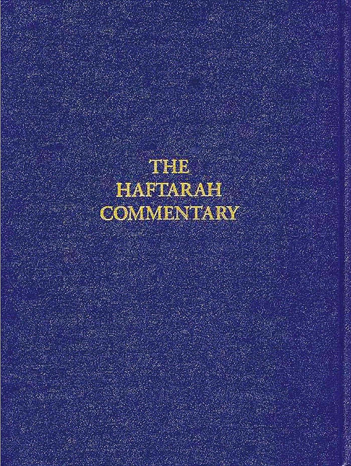 Haftarah Commentary