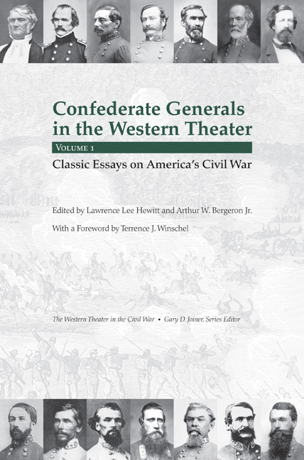 Confederate Generals in the Western Theater, Vol. 1
