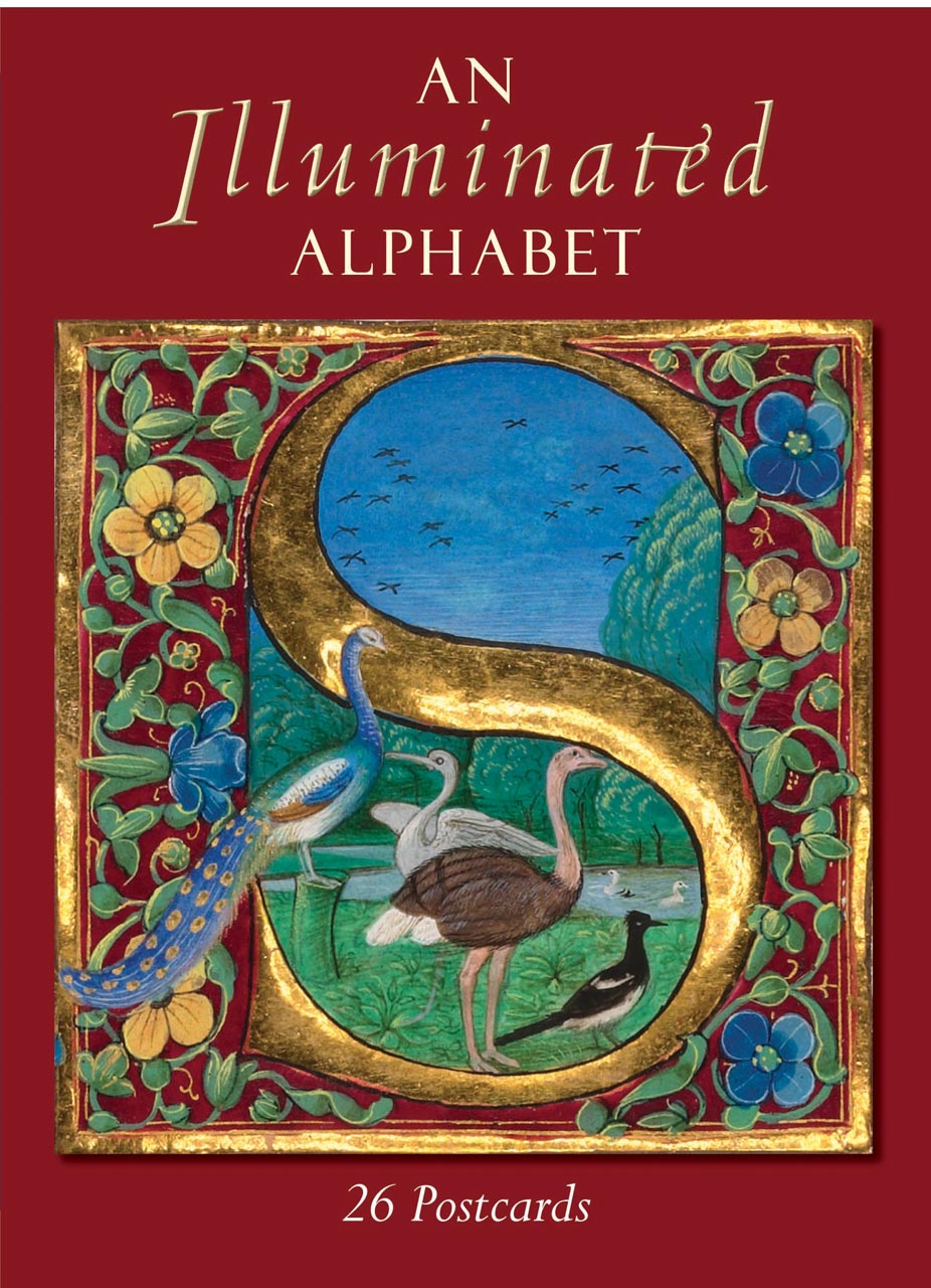 illuminated manuscript alphabet